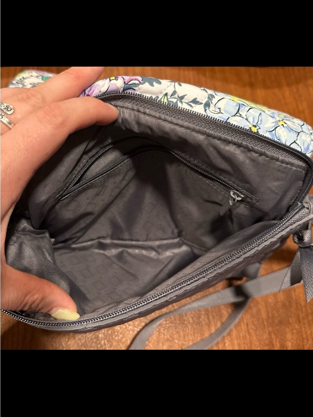 Vera Bradley Happy Hydrangea Crossbody Bag - Picture 5 of 5